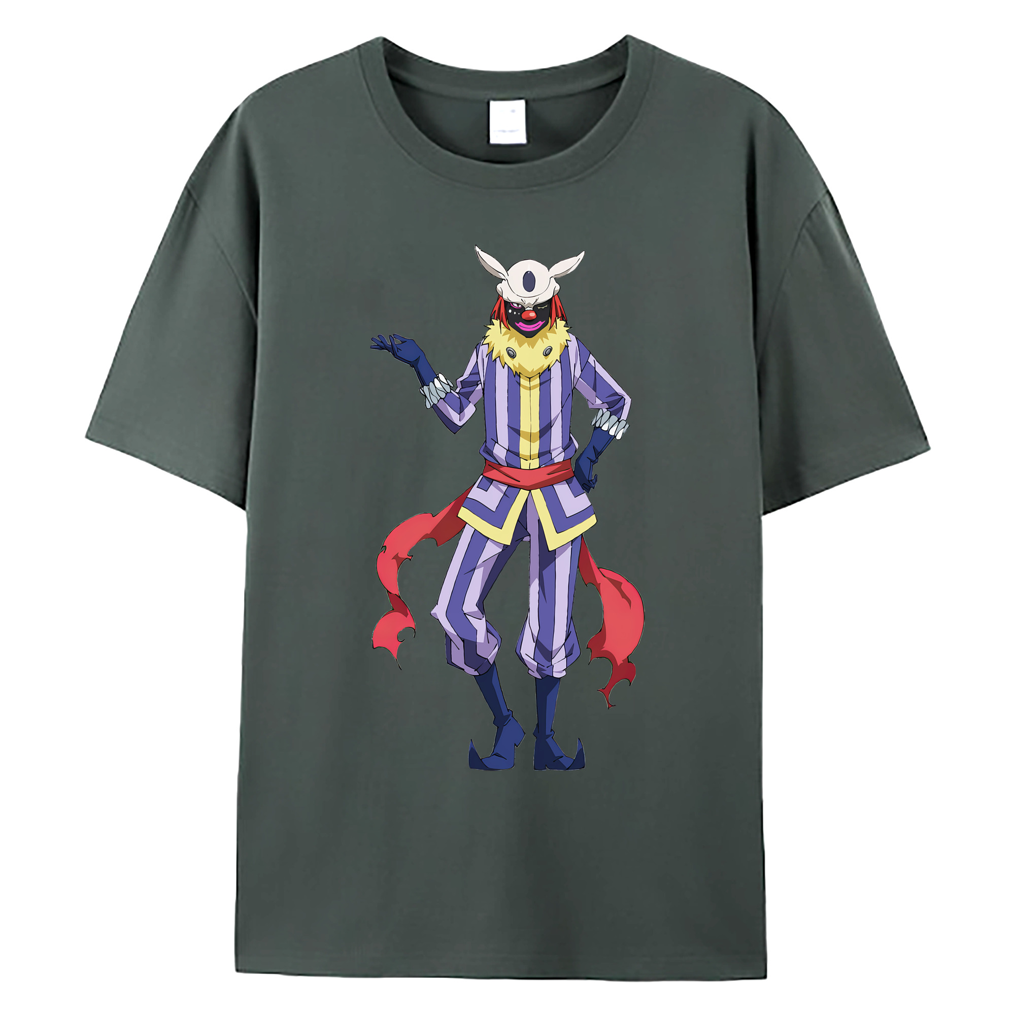 （画像用） 転スラ Regarding Reincarnated to Slime 綿100％ メンズ半袖Tシャツ｜肌触りやわらか＆通気性